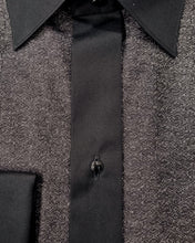 Load image into Gallery viewer, ETON 10001219718 BLACK WITH LUREX SLIM FRENCH CUFF SHIRT