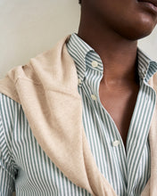 Load image into Gallery viewer, ETON 100013463 GREEN STRIPE BUTTON-DOWN COLLAR TWILL SLIM SHIRT