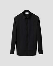 Load image into Gallery viewer, ETON 10001389118 BLACK PLISSE BIB-FRONT FRENCH CUFF EVENING SHIRT