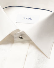 Load image into Gallery viewer, ETON 10001390002 OFF-WHITE BIB-FRONT LUREX SLIM FRENCH CUFF SHIRT