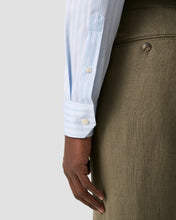Load image into Gallery viewer, ETON 10001481122 WHITE COLLAR BLUE STRIPE SIGANTURE TWILL SLIM SC SHIRT