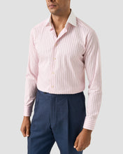 Load image into Gallery viewer, ETON 10001481152 WHITE COLLAR PINK STRIPE SIGNATURE TWILL SLIM SC SHIRT