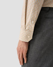 Load image into Gallery viewer, ETON 10001485645 ORANGE-LATTE PRINT SLIM SC SHIRT