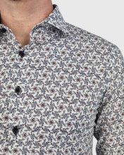 Load image into Gallery viewer, VINCENT &amp; FRANKS W2303632108C CHOCOLATE LIBERTY PRINT SLIM SC SHIRT
