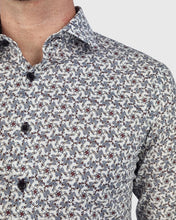 Load image into Gallery viewer, VINCENT & FRANKS W2303632108C CHOCOLATE LIBERTY PRINT SLIM SC SHIRT