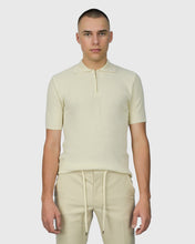 Load image into Gallery viewer, VINCENT & FRANKS S24VF1-SC CRM ZIP SS KNITTED POLO
