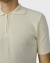 Load image into Gallery viewer, VINCENT & FRANKS S24VF1-SC CRM ZIP SS KNITTED POLO
