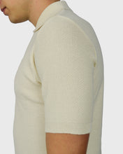 Load image into Gallery viewer, VINCENT & FRANKS S24VF1-SC CRM ZIP SS KNITTED POLO