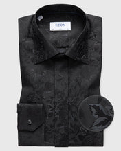 Load image into Gallery viewer, ETON 30507056119 BLACK JACQUARD SLIM SC SHIRT.