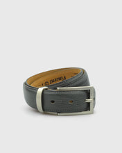 Load image into Gallery viewer, VINCENT & FRANKS / ROUGE 609C ITA GREY LIZARD LEATHER BELT