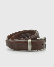 Load image into Gallery viewer, VINCENT& FRANKS 609P ITA BRANDY PERFORATED LEATHER BELT