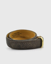 Load image into Gallery viewer, VINCENT & FRANKS 609C ITA BROWN SNAKE LEATHER BELT