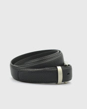 Load image into Gallery viewer, VINCENT& FRANKS 609P ITA BLACK PERFORATED LEATHER BELT