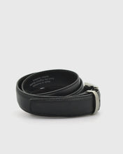 Load image into Gallery viewer, VINCENT & FRANKS / ROUGE 609B ITA BLACK LEATHER BELT