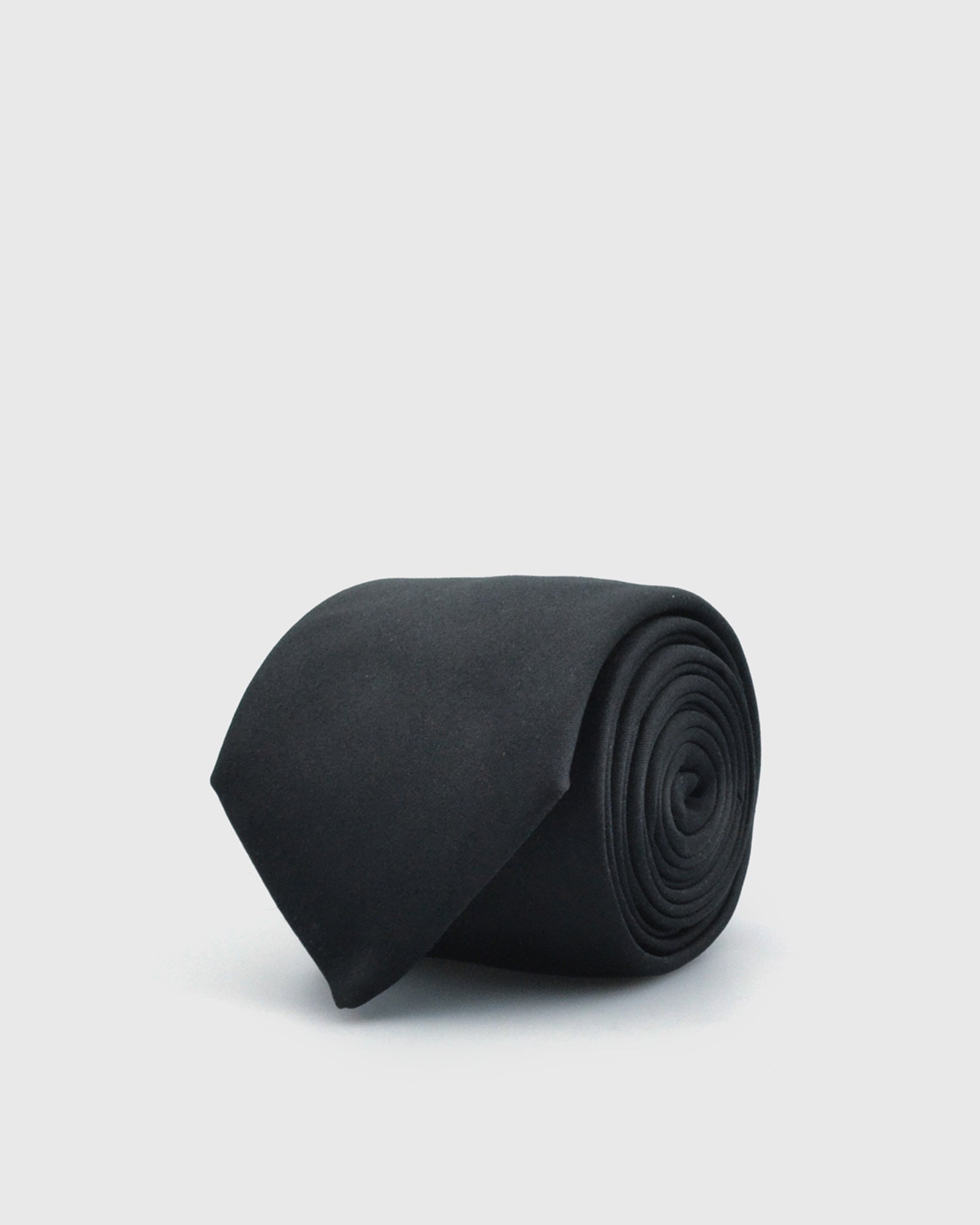 FRANCKINO SARTORIA SS22FS-4 TIPPED 3F BLACK SILK TIE