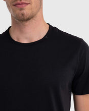 Load image into Gallery viewer, REPLAY R0982660M3590 BLACK CREW TEE