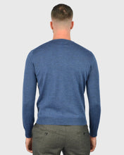 Load image into Gallery viewer, VISCONTI W23C AVIATOR-BLUE WOOL CREW NECK SWEATER
