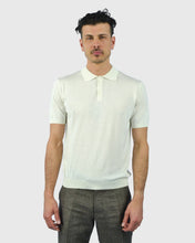 Load image into Gallery viewer, TOMBOLINI WM3SZMFL-TB SS CREAM KNITTED POLO