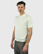 Load image into Gallery viewer, TOMBOLINI WM3SZMFL-TB SS CREAM KNITTED POLO