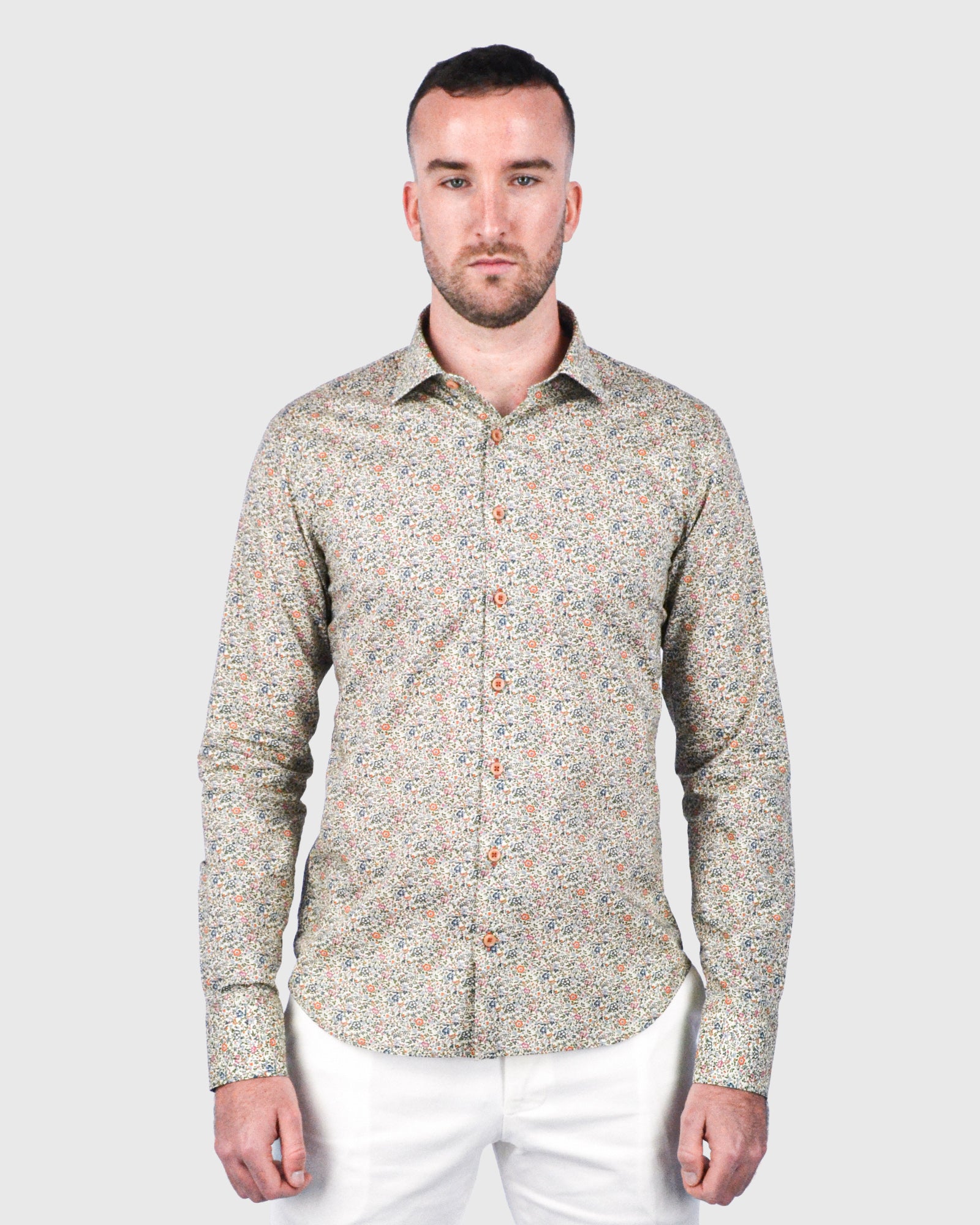 VINCENT & FRANKS W2303638021D MULTY LIBERTY PRINT SLIM SC SHIRT