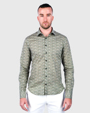 Load image into Gallery viewer, VINCENT & FRANKS W2303632224C GREEN LIBERTY PRINT SLIM SC SHIRT