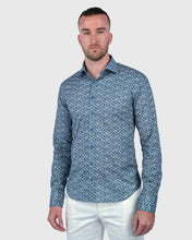 Load image into Gallery viewer, VINCENT & FRANKS W2303632224A BLUE LIBERTY PRINT SLIM SC SHIRT