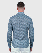 Load image into Gallery viewer, VINCENT & FRANKS W2303632224A BLUE LIBERTY PRINT SLIM SC SHIRT