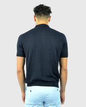 Load image into Gallery viewer, TOMBOLINI WM3SZMFL-TB SS BLK NAVY KNITTED POLO