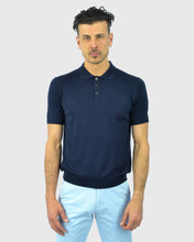 Load image into Gallery viewer, TOMBOLINI WM3SZMFL-TB SS NAVY KNITTED POLO