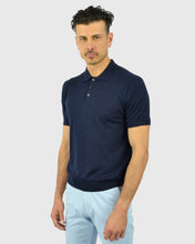 Load image into Gallery viewer, TOMBOLINI WM3SZMFL-TB SS NAVY KNITTED POLO