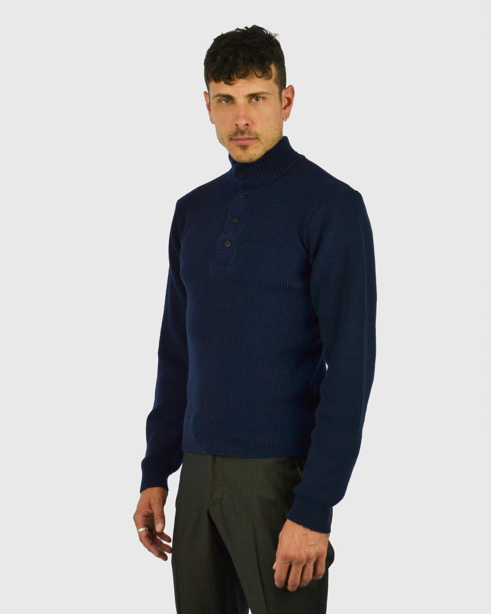 VINCENT & FRANKS W22BARR 4B NAVY SWEATER