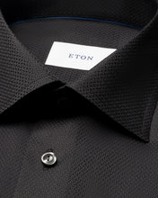 Load image into Gallery viewer, ETON 10001443018 SEMI-SOLID DOBBY BLACK SLIM SC SHIRT