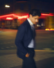 Load image into Gallery viewer, ETON WHITE PIN COLLAR BLUE STRIPE TWILL SLIM SC SHIRT 1000154122545