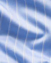 Load image into Gallery viewer, ETON WHITE PIN COLLAR BLUE STRIPE TWILL SLIM SC SHIRT 1000154122545
