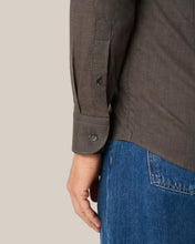 Load image into Gallery viewer, ETON 10001277538 BROWN FLANEL SLIM SINGLE CUFF SHIRT