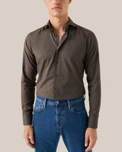 Load image into Gallery viewer, ETON 10001277538 BROWN FLANEL SLIM SINGLE CUFF SHIRT