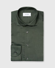 Load image into Gallery viewer, ETON 10001277568 GREEN HERRINGBONE SLIM SINGLE CUFF SHIRT