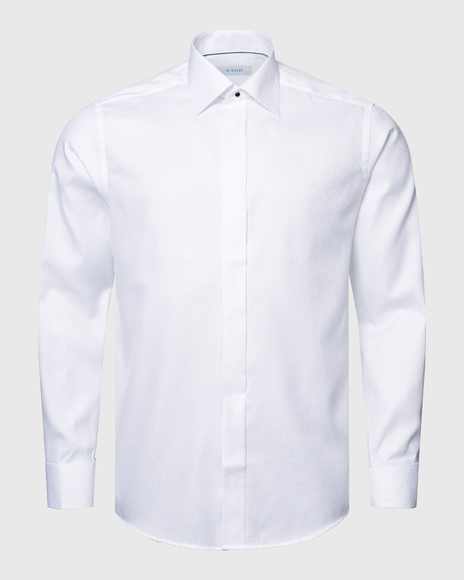 ETON 10000426901 WHITE JACQUARD SLIM FC SHIRT