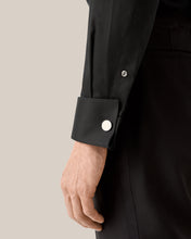 Load image into Gallery viewer, ETON 10001219718 BLACK WITH LUREX SLIM FRENCH CUFF SHIRT