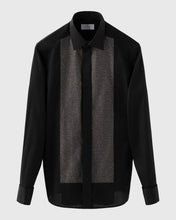 Load image into Gallery viewer, ETON 10001219718 BLACK WITH LUREX SLIM FRENCH CUFF SHIRT