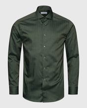 Load image into Gallery viewer, ETON 10001277568 GREEN HERRINGBONE SLIM SINGLE CUFF SHIRT