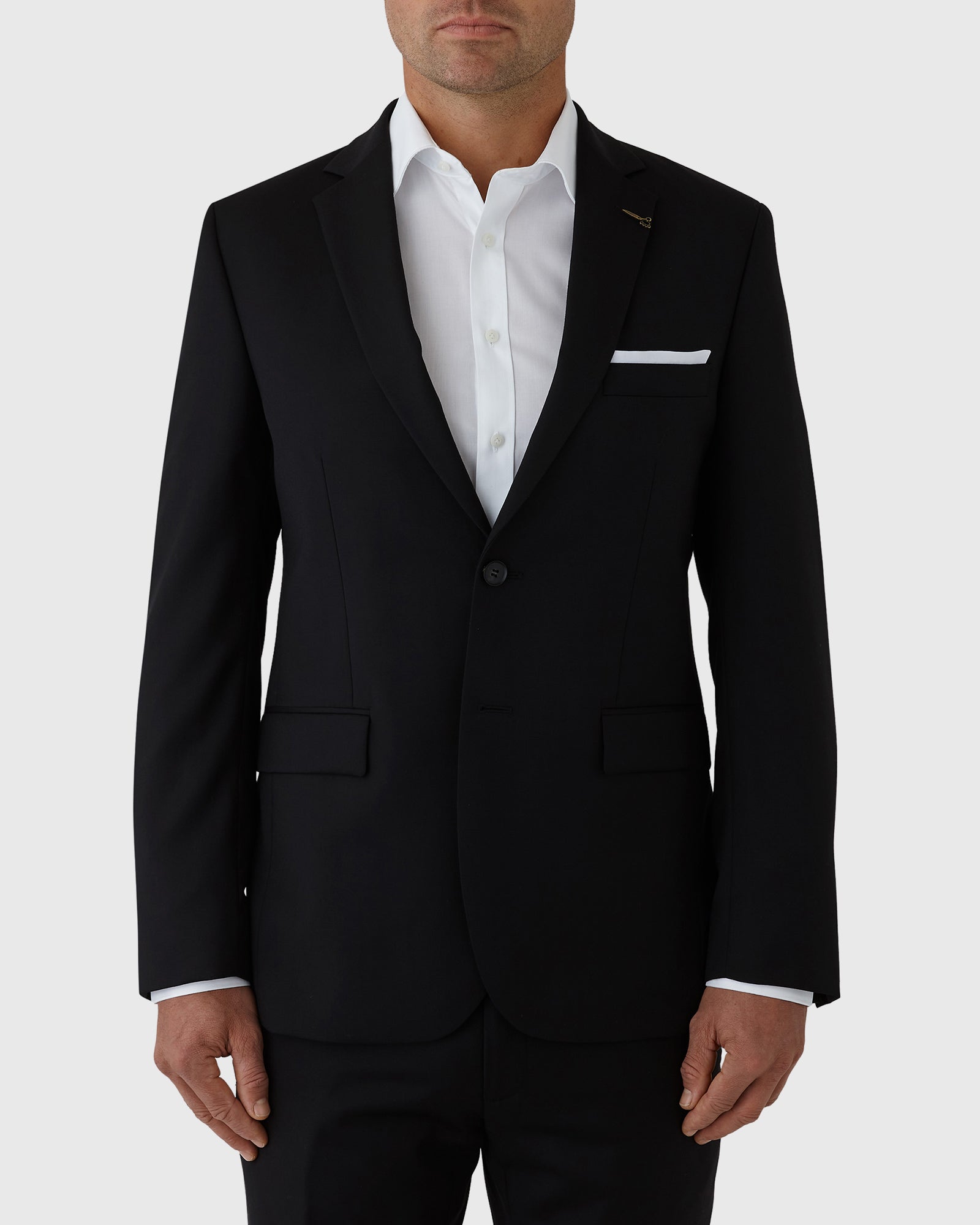 JOE BLACK FJV032 BLACK ANCHOR SUIT JACKET
