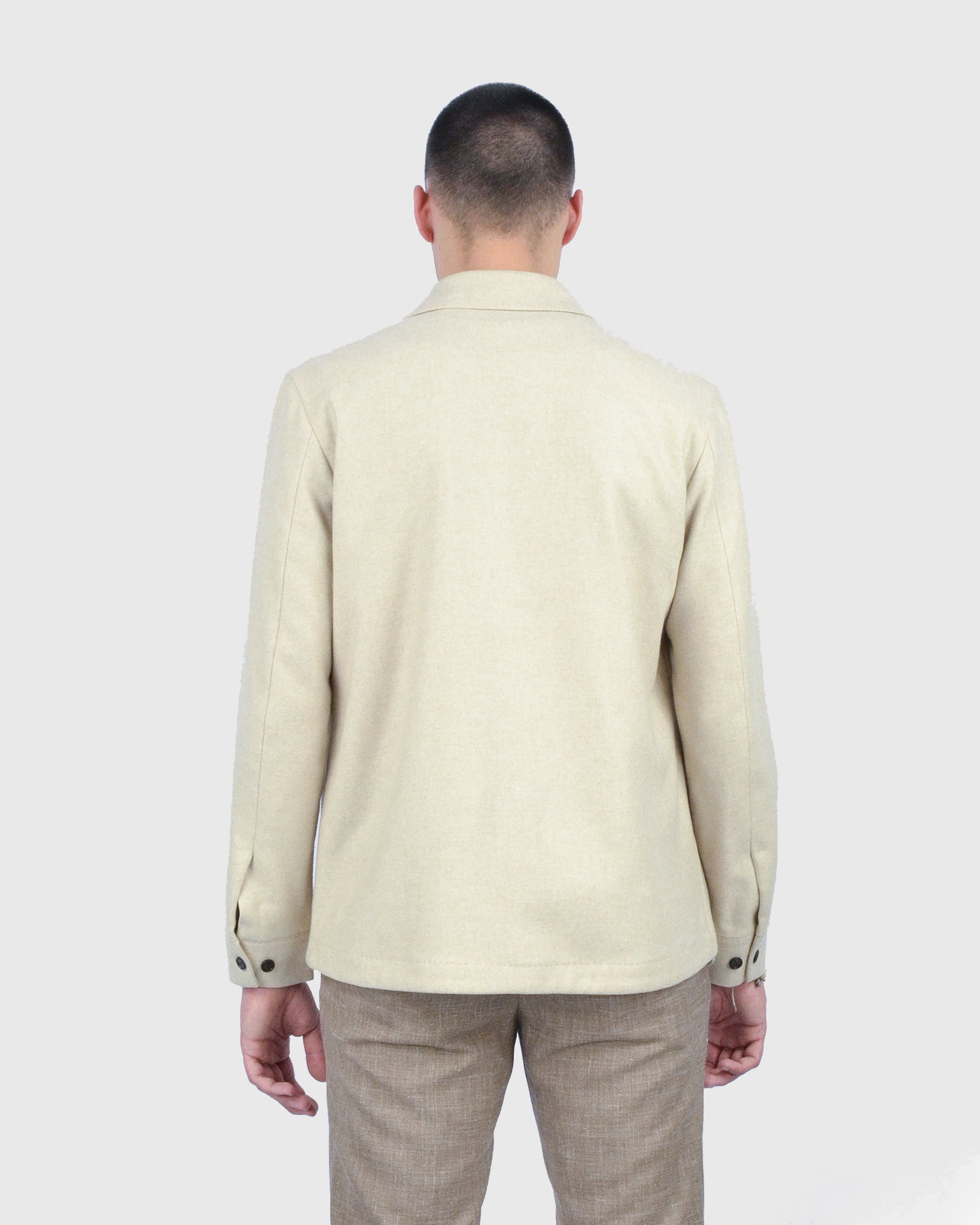 FANCKINO SARTORIA FSS24-915 FLANNEL SAND CHORE JACKET