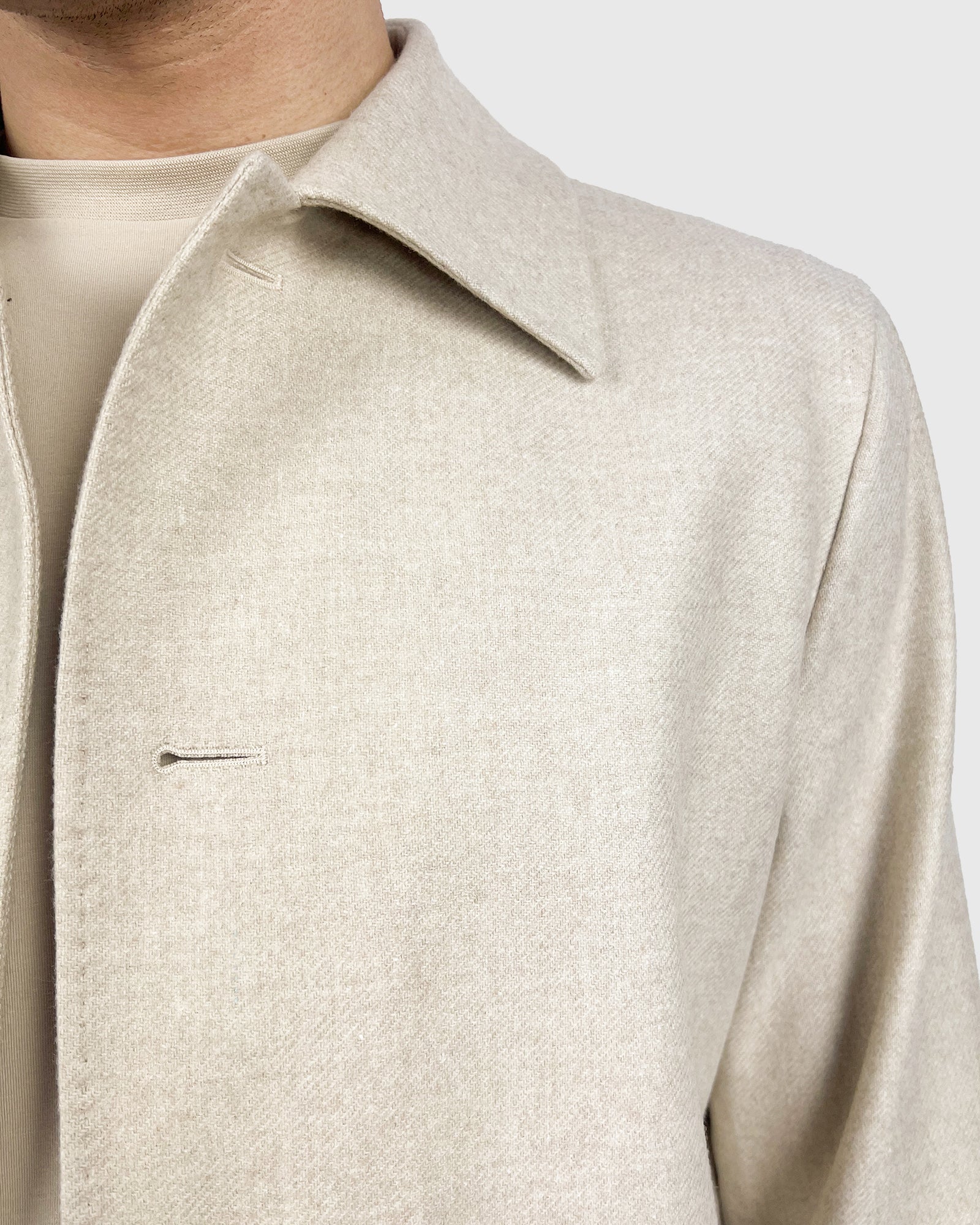 FANCKINO SARTORIA FSS24-915 FLANNEL SAND CHORE JACKET