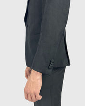 Load image into Gallery viewer, FRANCKINO SARTORIA FSS24 1B.SB JAQUARD-1 BLK NEAPOLITAN JACKET