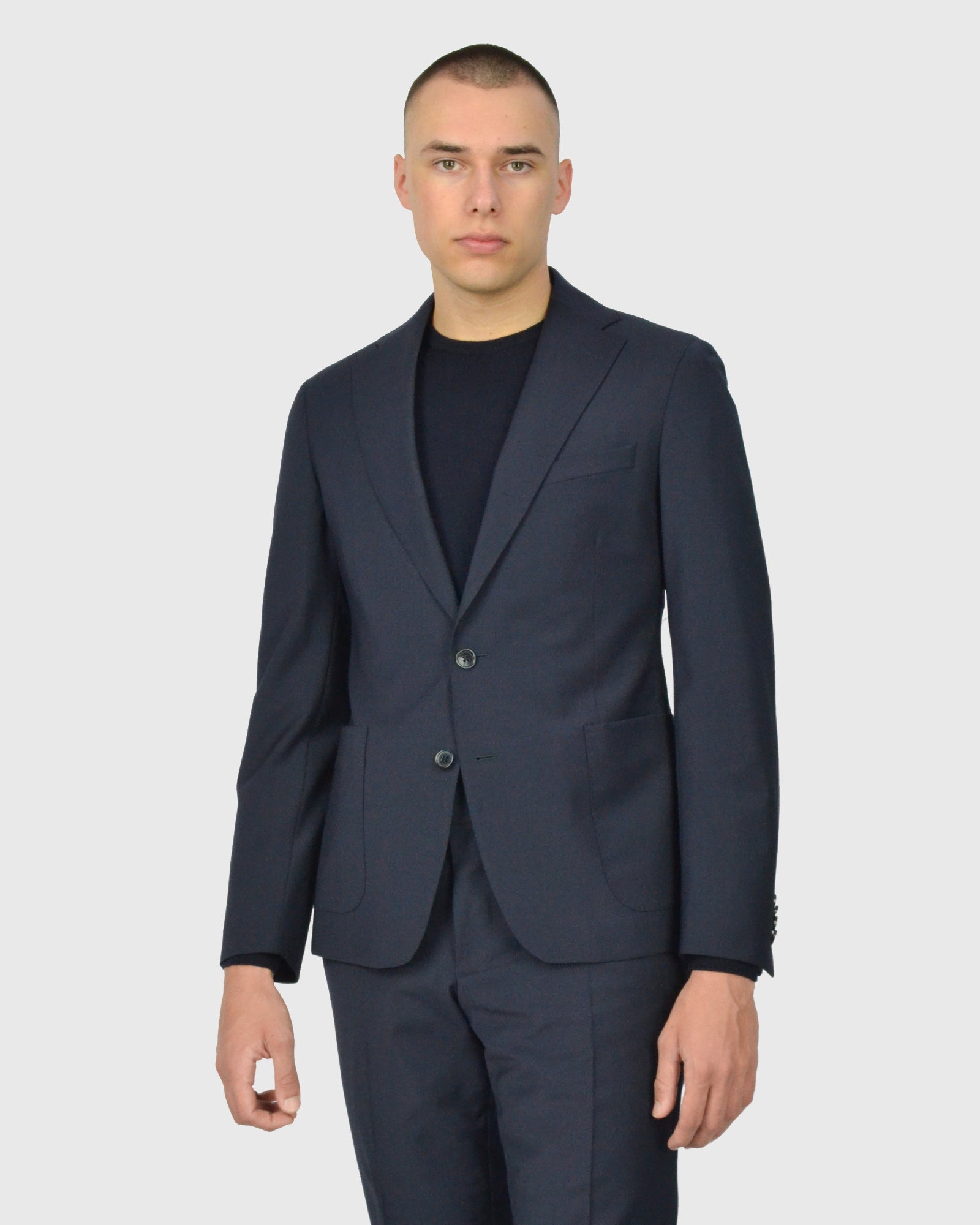 FRANCKINO SARTORIA FSS24 PL 2BSB-JOGGER 2PSU NAVY NEAPOLITAN SUIT