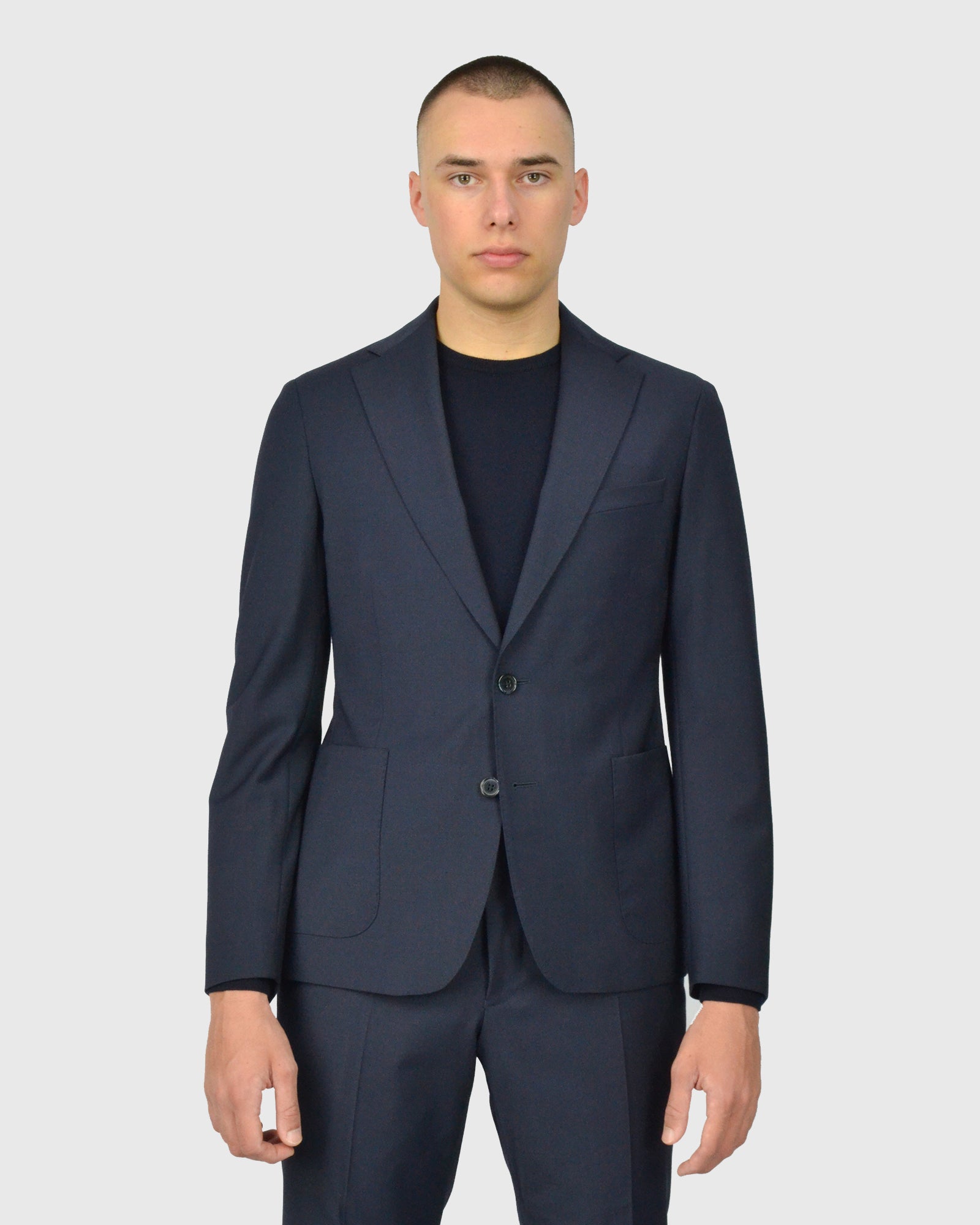 FRANCKINO SARTORIA FSS24 PL 2BSB-JOGGER 2PSU NAVY NEAPOLITAN SUIT
