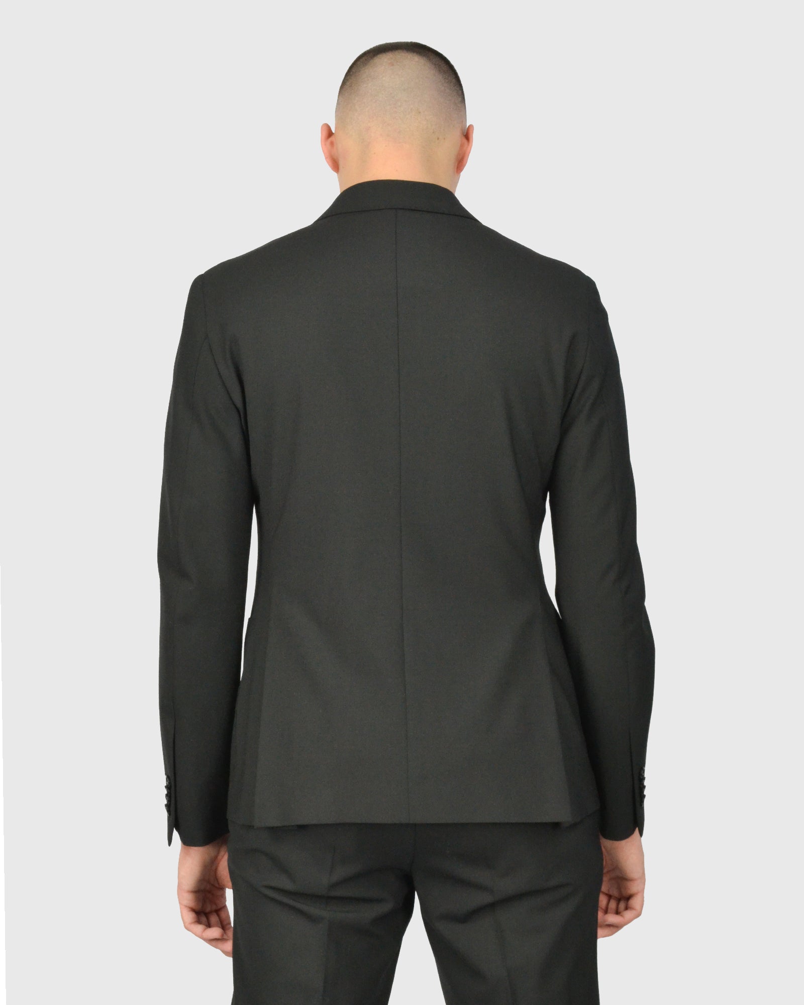 FRANCKINO SARTORIA FSS24 PL 4BDB-JOGGER 2PSU BLACK NEAPOLITAN SUIT