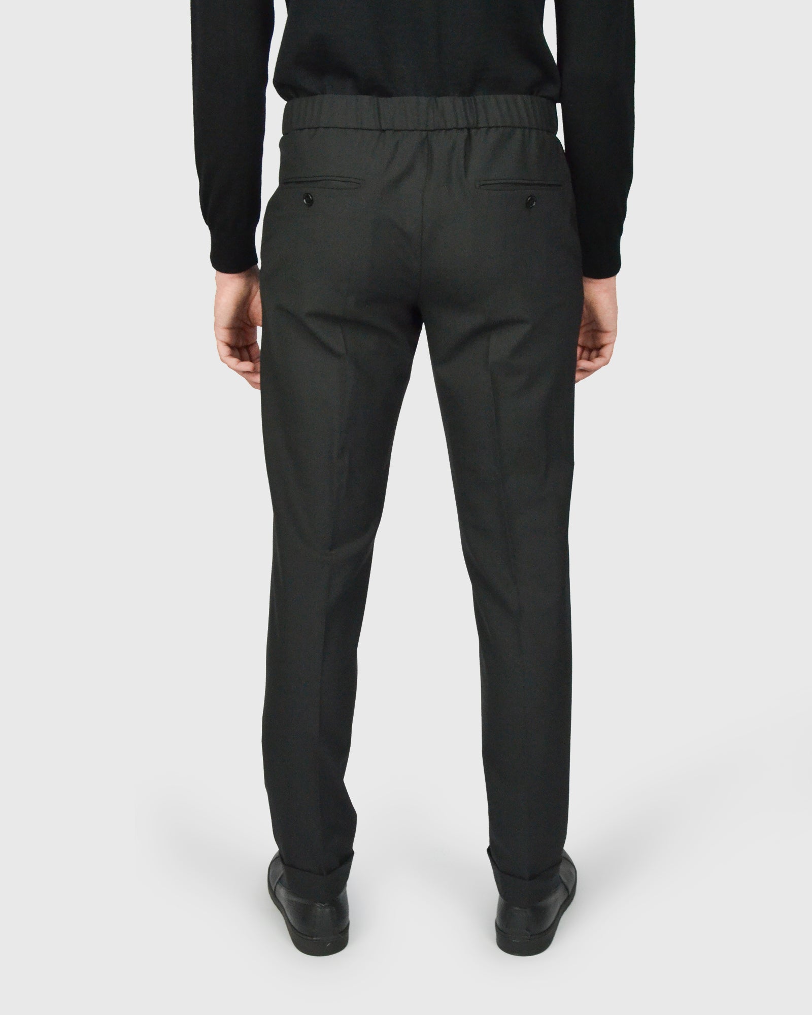 FRANCKINO SARTORIA FSS24 PL 4BDB-JOGGER 2PSU BLACK NEAPOLITAN SUIT