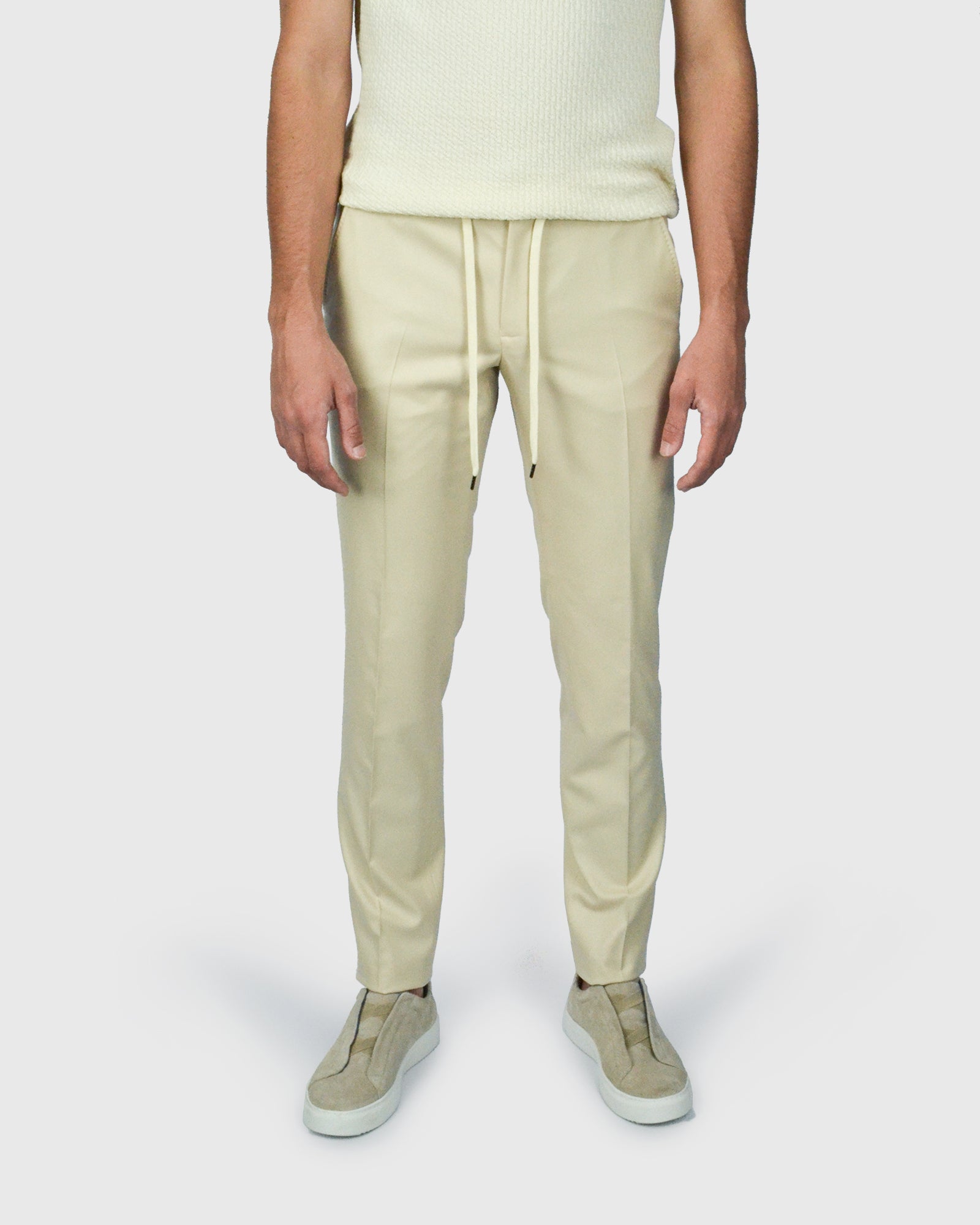 FRANCKINO SARTORIA FSS24 PLC JOGGER - CRM TROUSER